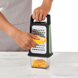 Etched Box Grater With Removable Zester O8