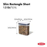POP Container - Slim Rectangle Short (1.2 Qt.) Q7