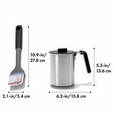 Grilling Basting Pot and Brush Set N5