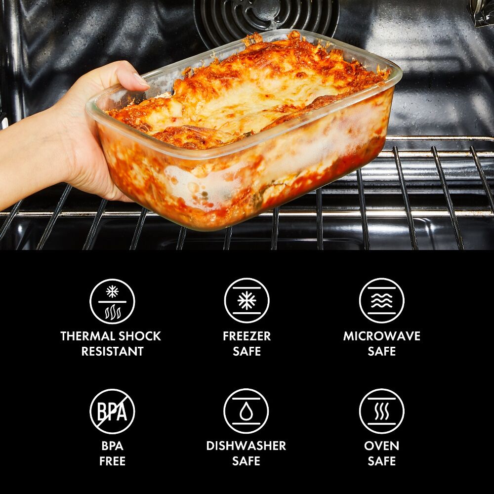16 Piece Glass Smart Seal Everyday Container Set R2