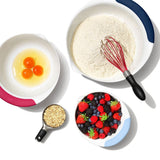 3 Piece Mixing Bowl Set New Colored Handles E2