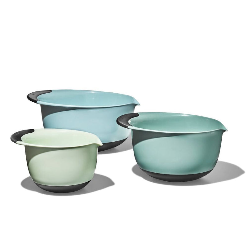 3 Piece Mixing Bowl Set - Cadet Blue, Tower Grey, Jade T6
