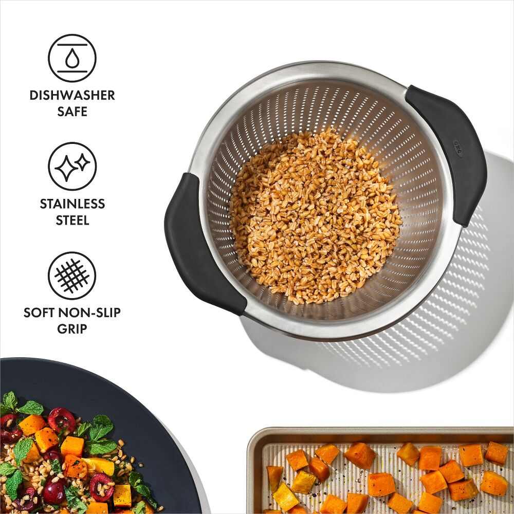 Stainless Steel 3 qt./ 2.8L Colander V6