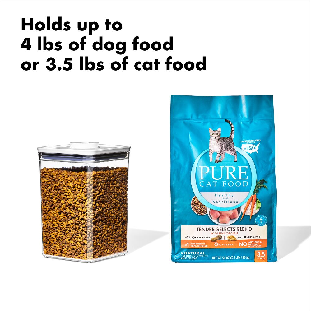 OXO Good Grips Pet POP Container – 4.4 Qt/4.2 L with Scoop Q1