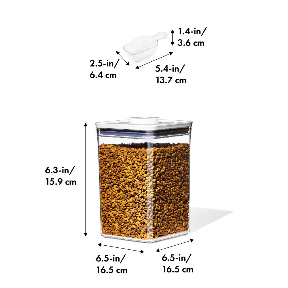 OXO Good Grips Pet POP Container – 4.4 Qt/4.2 L with Scoop Q1
