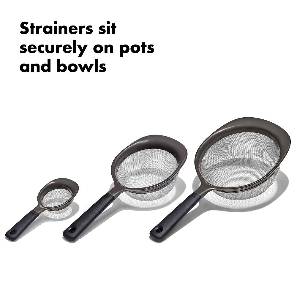 OXO Good Grips 3 Piece Strainer Set Q5