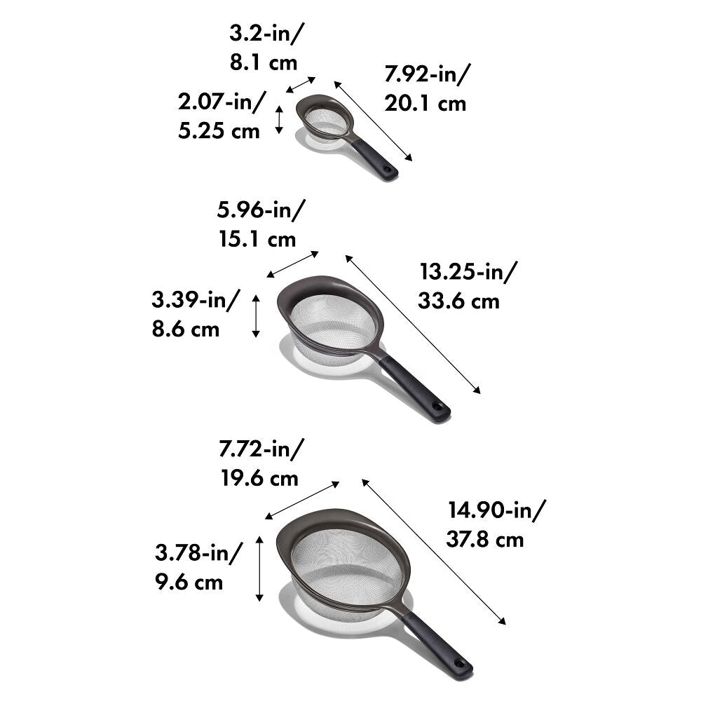 OXO Good Grips 3 Piece Strainer Set Q5