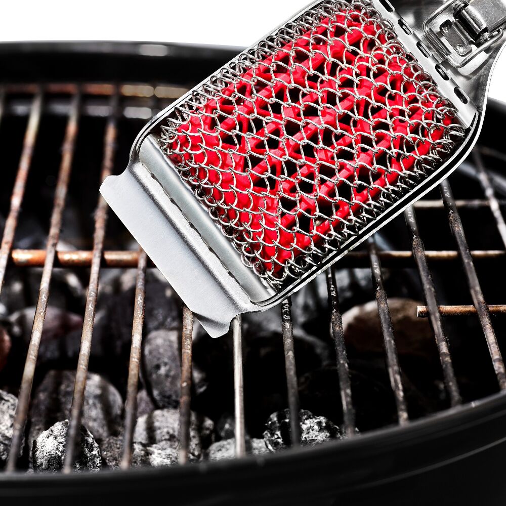 Coiled Grill Brush With Replaceable Head T7