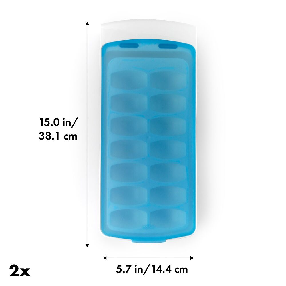 No-Spill Ice Cube Tray - 2 Pack H3