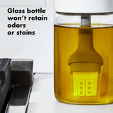 Glass Oil Bottle and Silicone Brush Set I3