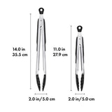 2-Piece Tongs with Nylon Heads Set T8