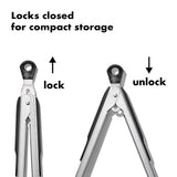 2-Piece Tongs with Nylon Heads Set T8