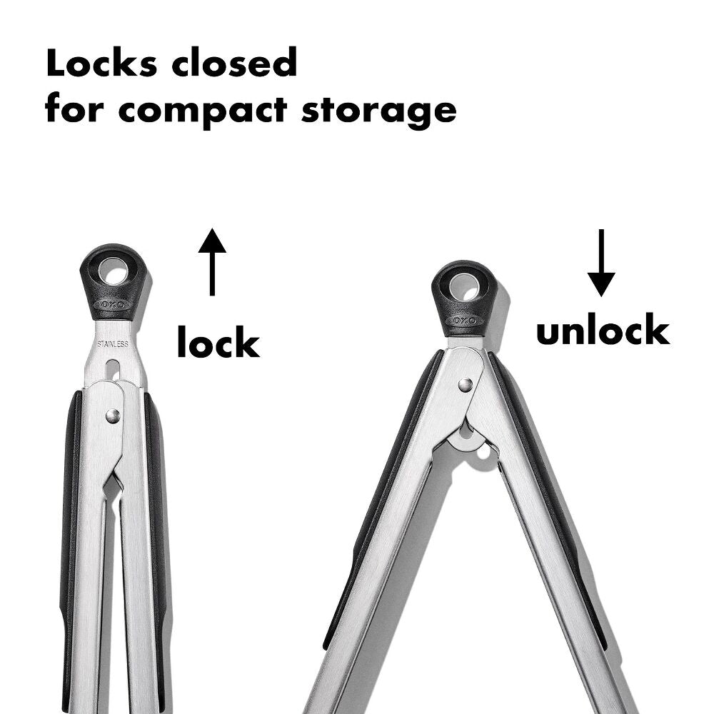 2-Piece Tongs with Nylon Heads Set T8