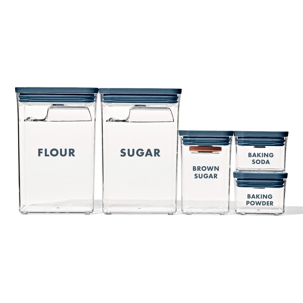 8-Piece Prelabeled Baking POP Container Set V4