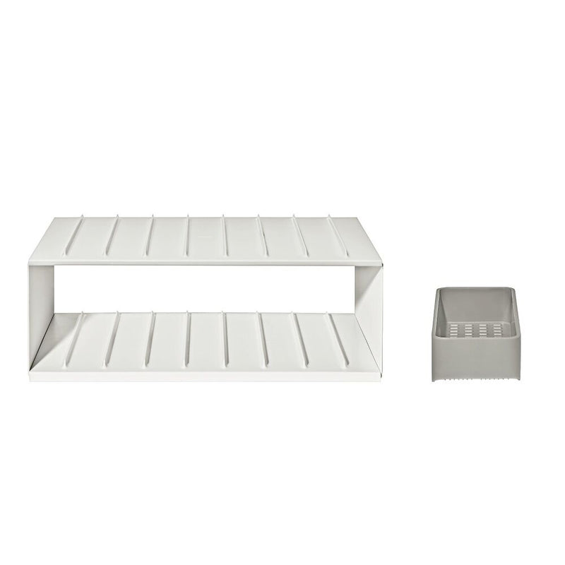 Water Bottle Organizer with Accessory Bin L6