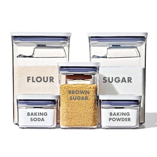 8-Piece Prelabeled Baking POP Container Set V4