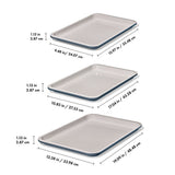 Non-Stick Pro Ceramic Coated Metal Bakeware 3 Pc Set A7