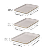 Non-Stick Pro Ceramic Coated Metal Bakeware 3 Pc Set A7
