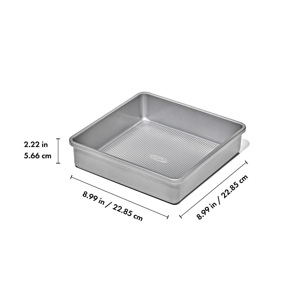 Nonstick Pro Clear Coated 9 In Square Cake Pan X3