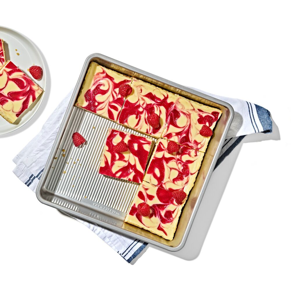 Nonstick Pro Clear Coated 9 In Square Cake Pan X3