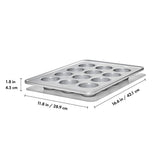 Nonstick Pro Clear Coated 12 Cup Muffin Pan W7