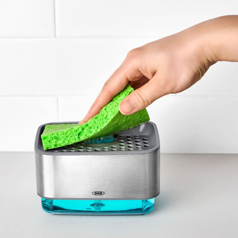 Soap Dispensing Sponge Holder W0