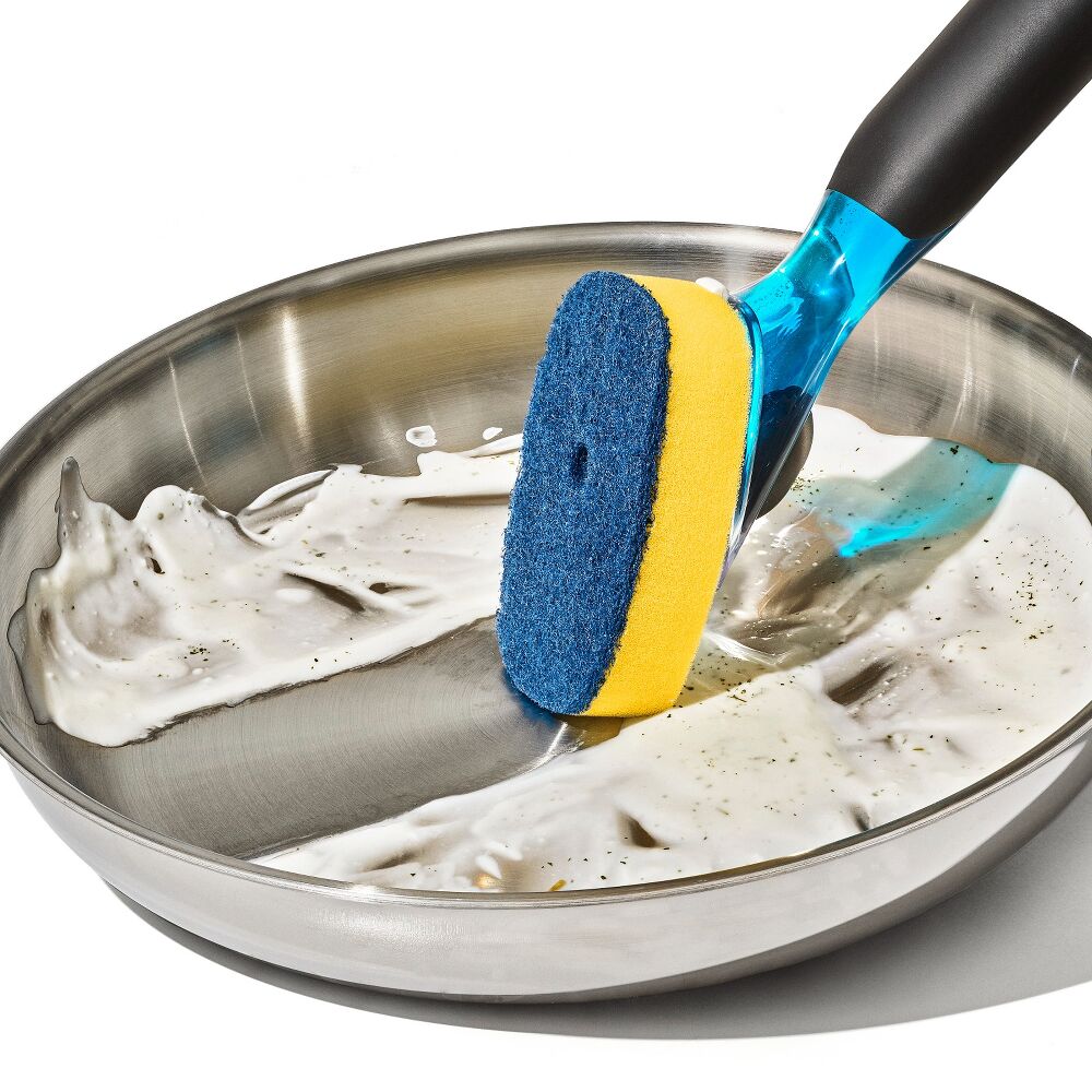 Soap Dispensing Dish Scrub D1
