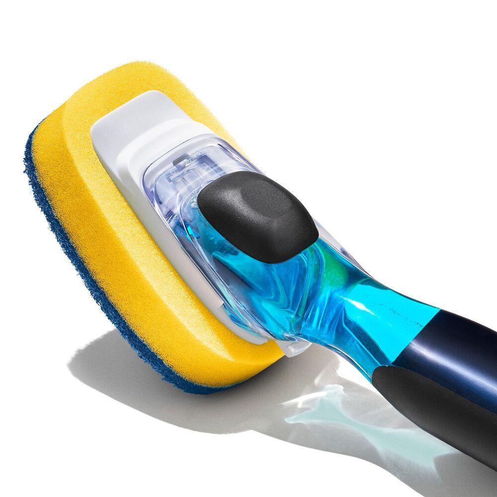 Soap Dispensing Dish Scrub D1