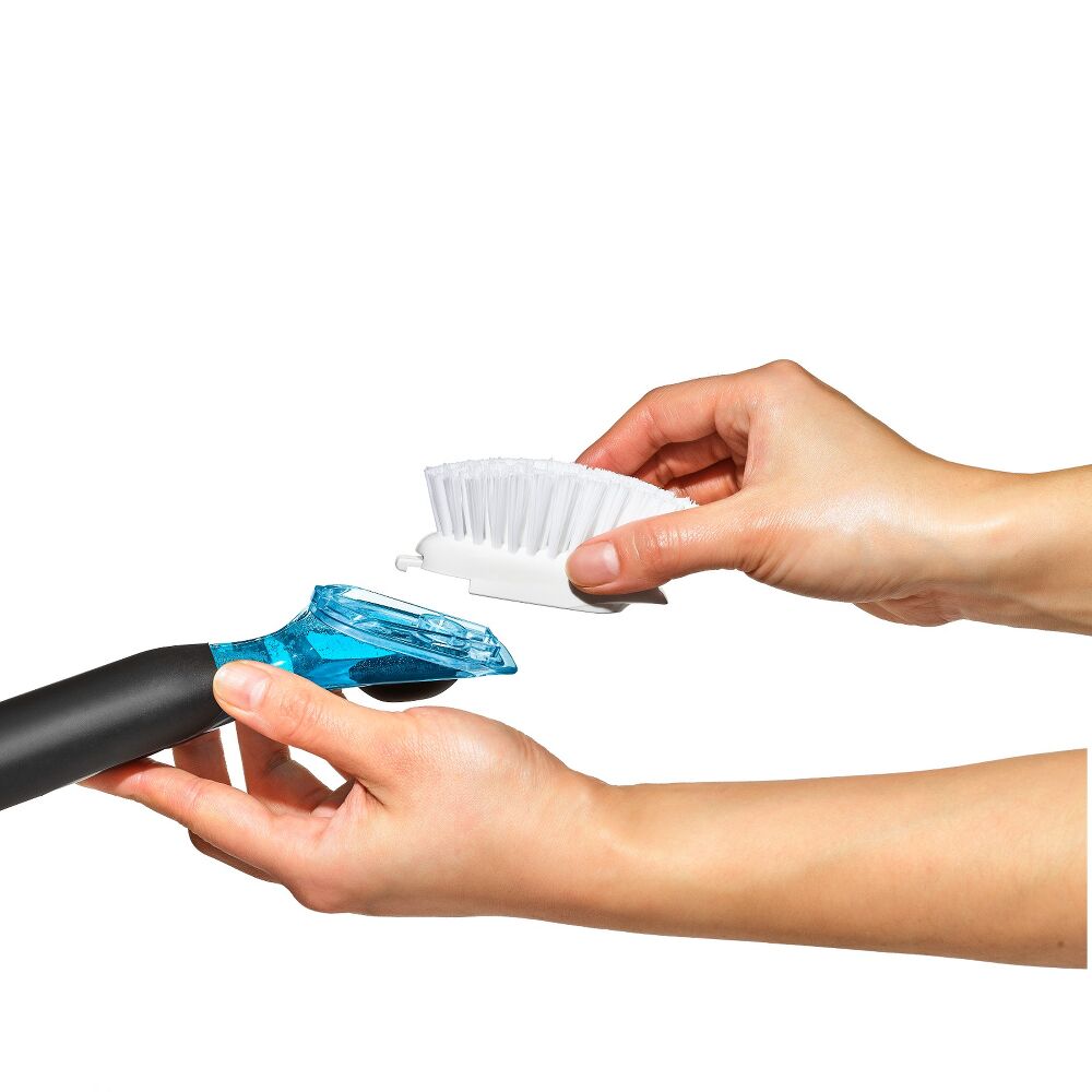 Soap Dispensing Dish Brush Storage Set M5