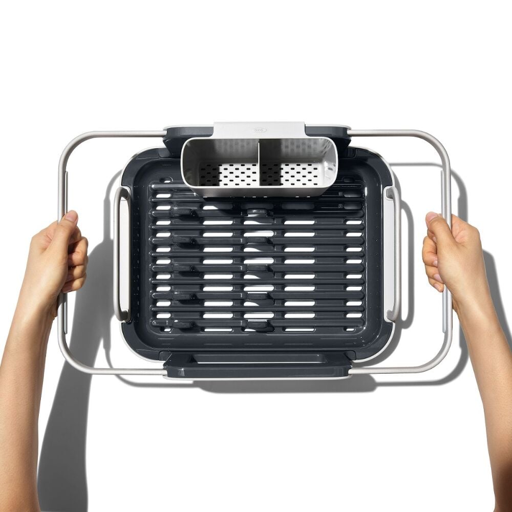 Over-the-sink Aluminum Dish Rack E2