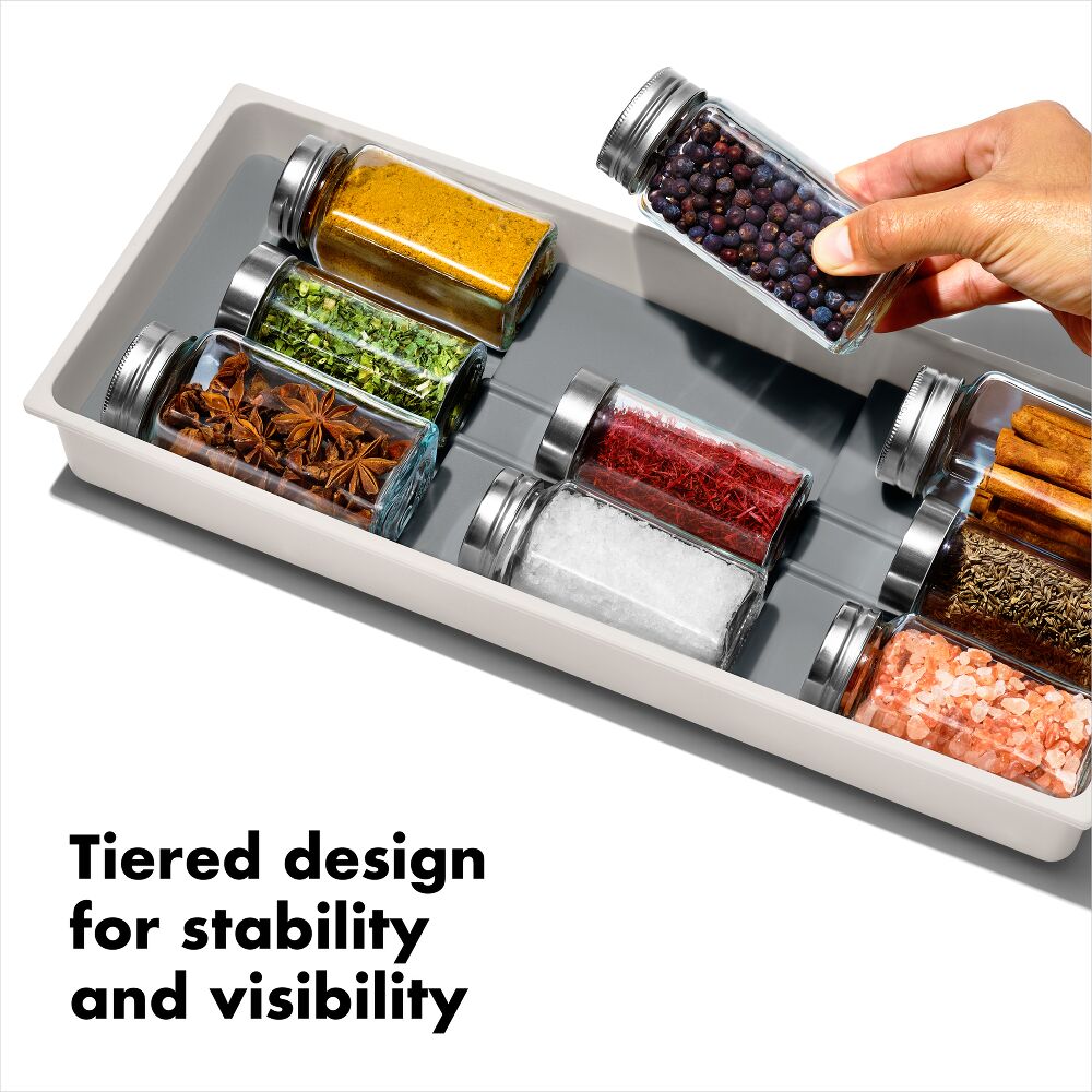 Compact Spice Drawer Organizer Q1