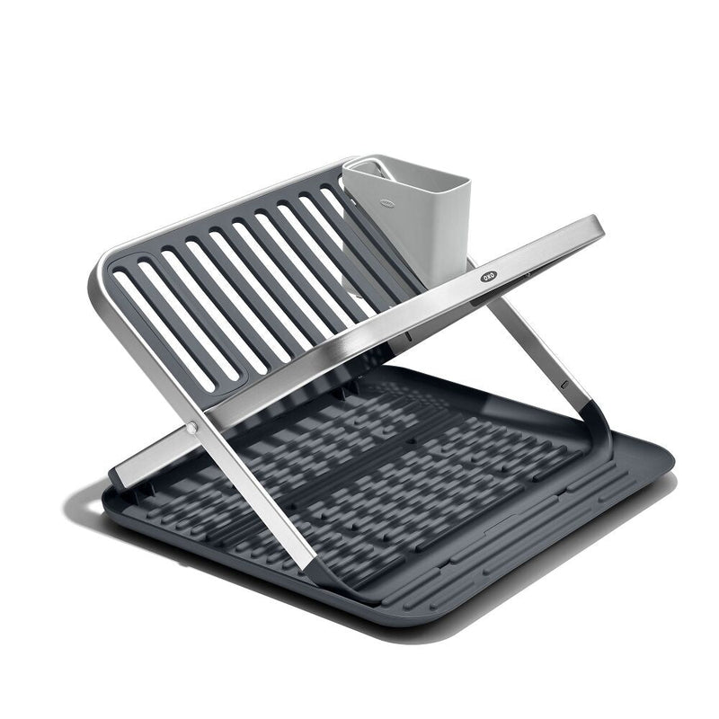 OXO Good Grips Aluminum Fold Flat Dish Rack V7