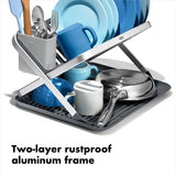 OXO Good Grips Aluminum Fold Flat Dish Rack V7