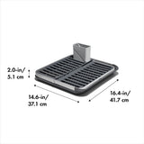 OXO Good Grips Aluminum Fold Flat Dish Rack V7