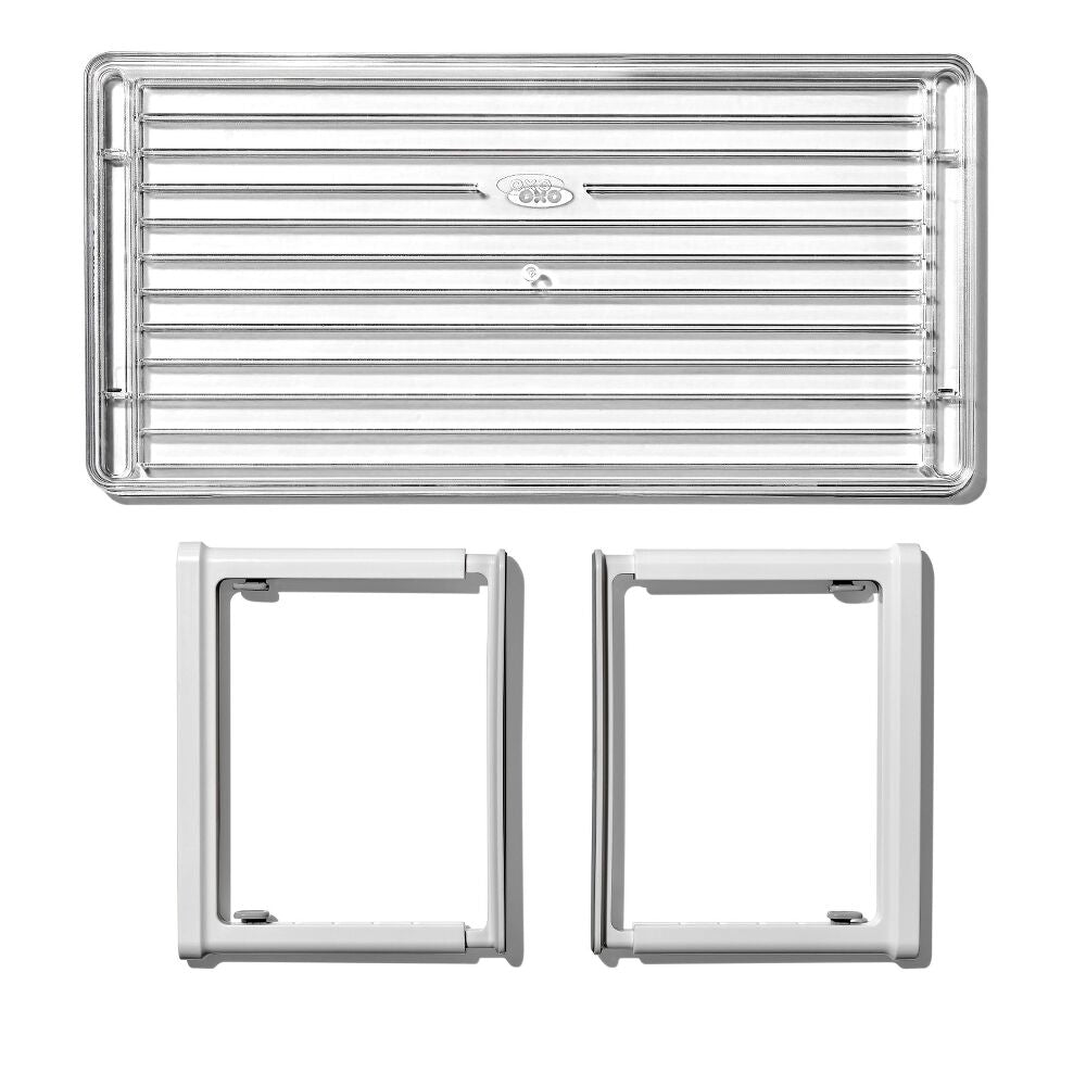 Adjustable Refrigerator Shelf Riser X3