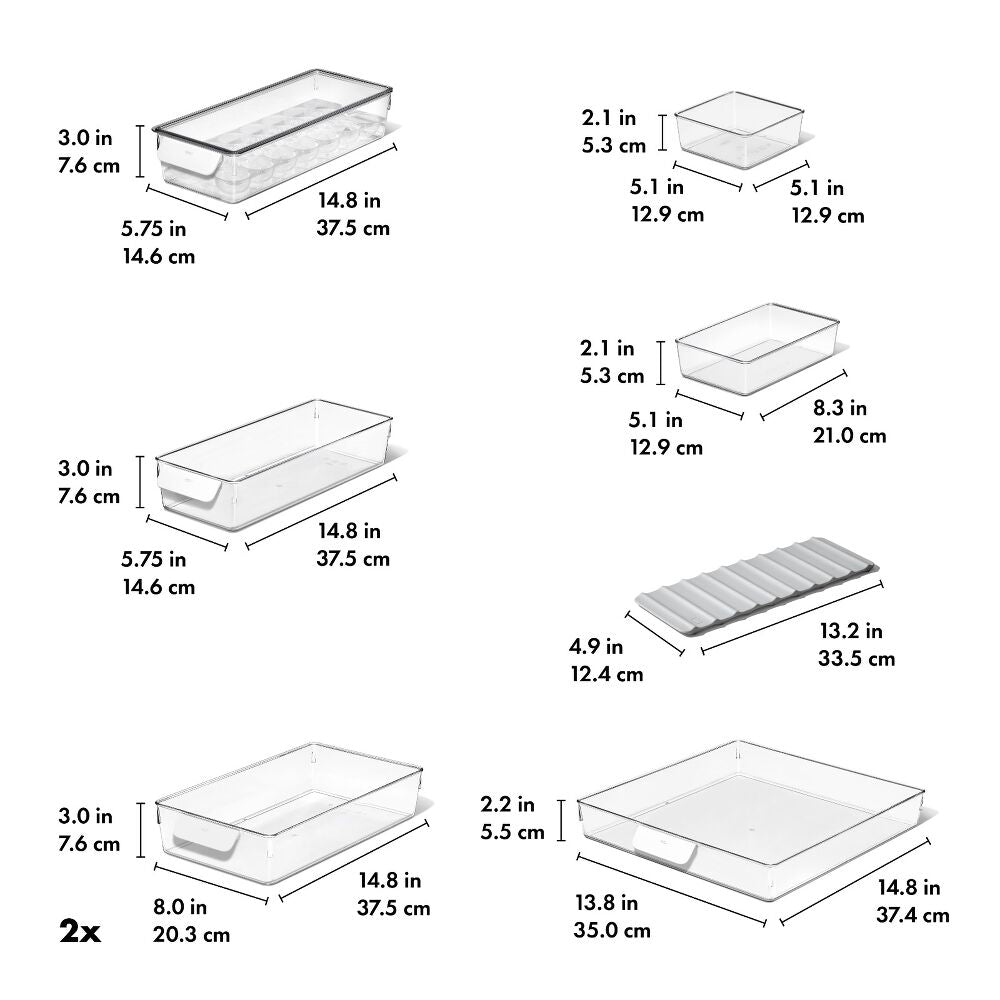 8 Piece Refrigerator Organization Set L9