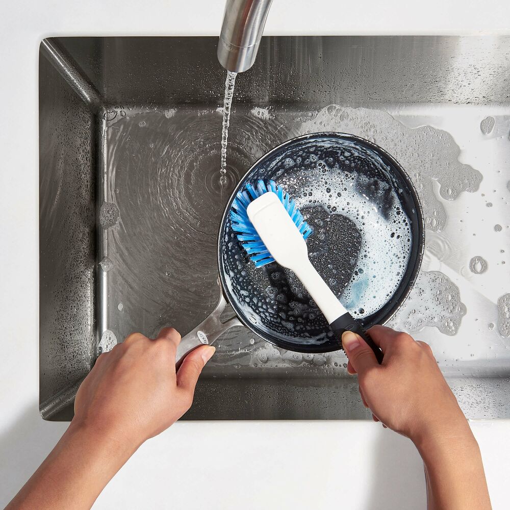 Dish Brush with Scraper H6
