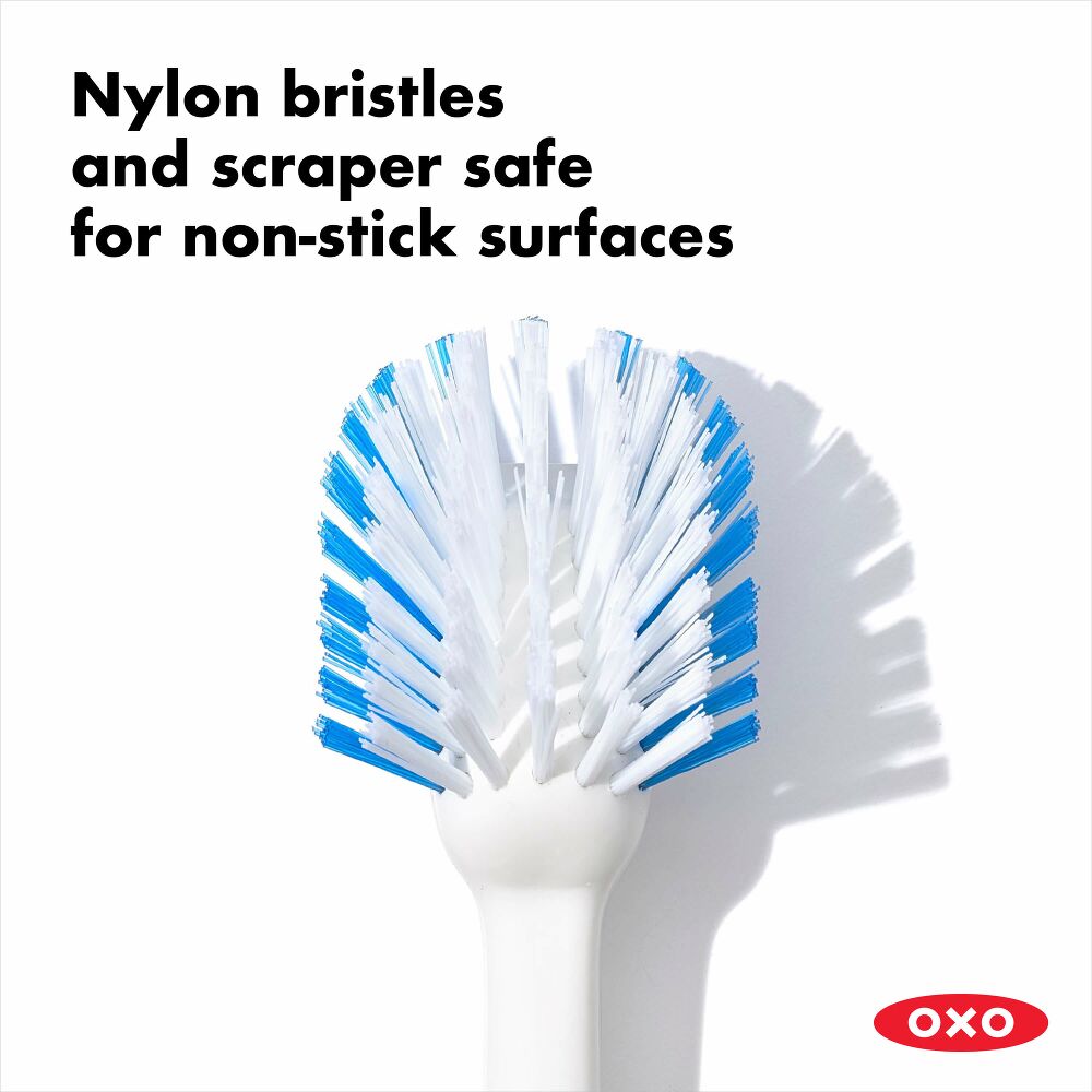 Dish Brush with Scraper H6