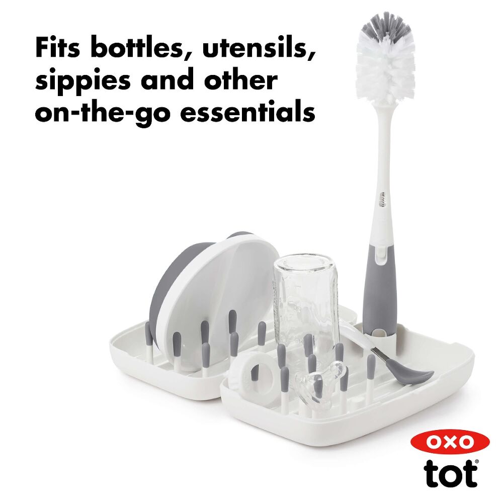 On-the-Go Drying Rack with Bottle Brush J9
