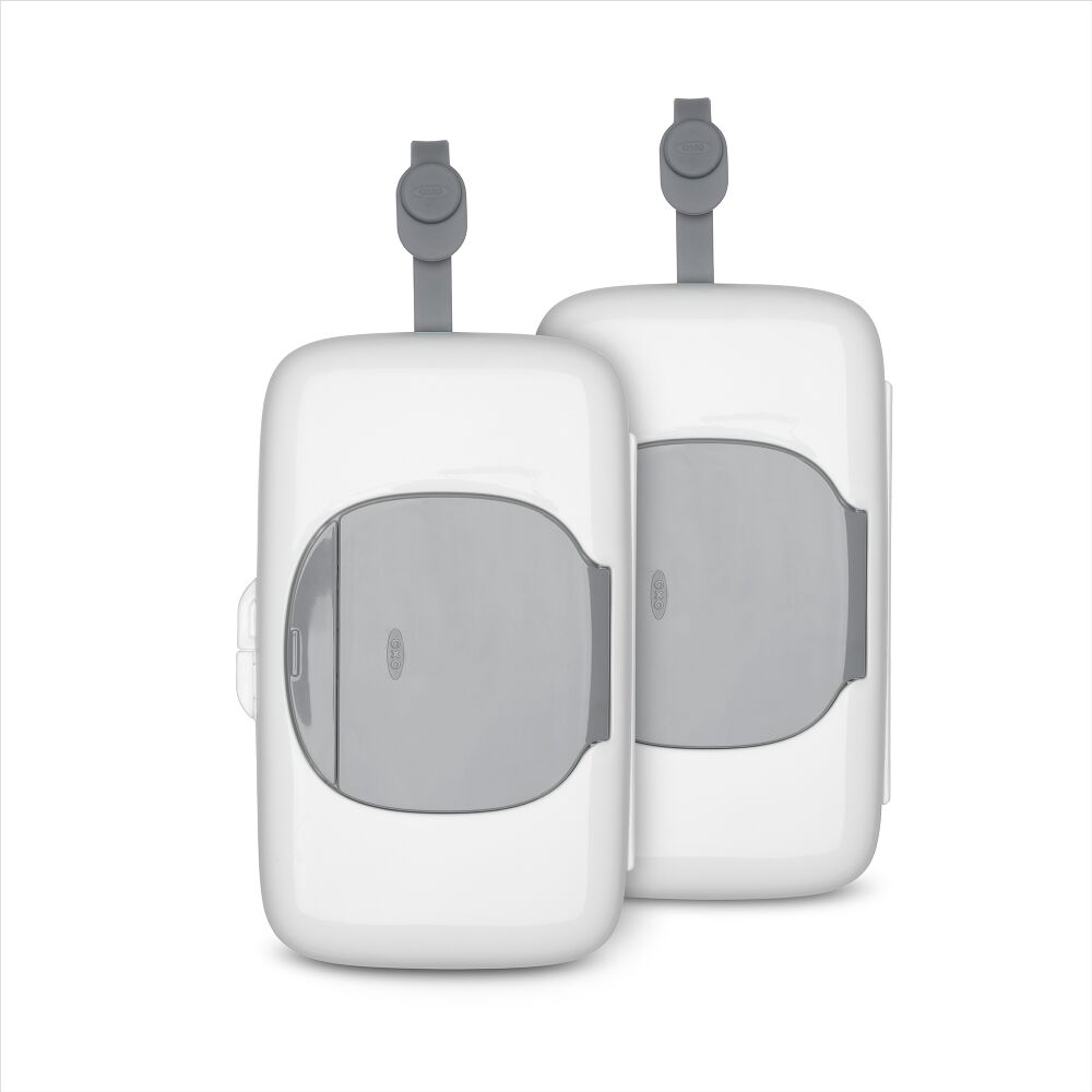 OXO TOT 2-Pack On-the-Go Wipes Dispenser, Gray W9