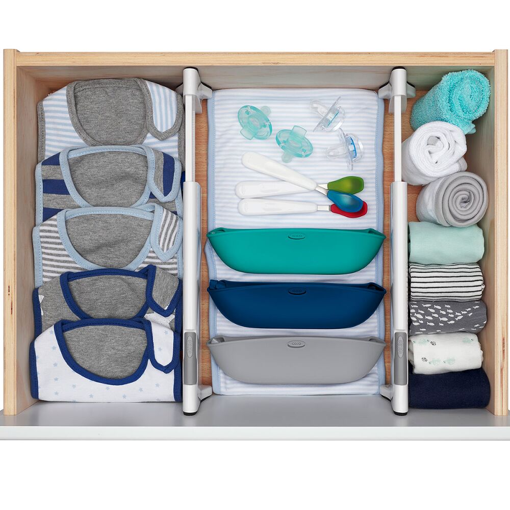 OXO TOT Expandable Dresser Drawer Divider - 4 Pack T3