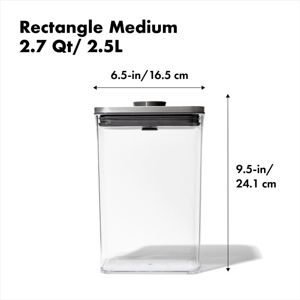 POP Container - Rectangle Medium (2.7 Qt/2.6 L) Q1