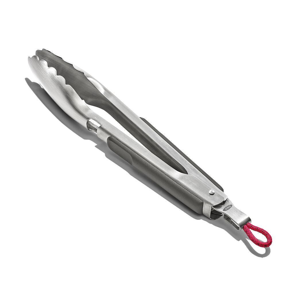 OXO Outdoor 10.5in Camp Stove Tongs with Bottle Opener G6
