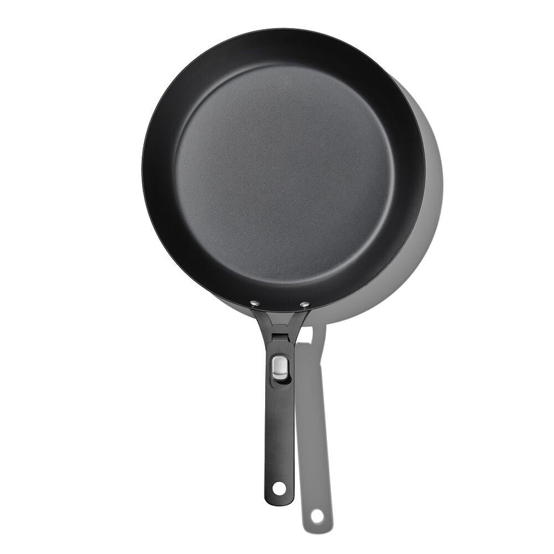 Outdoor 12-inch Carbon Steel Pan with Removable Handle W0