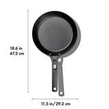 Carbon Steel With Removable Handle 10in Pan P6