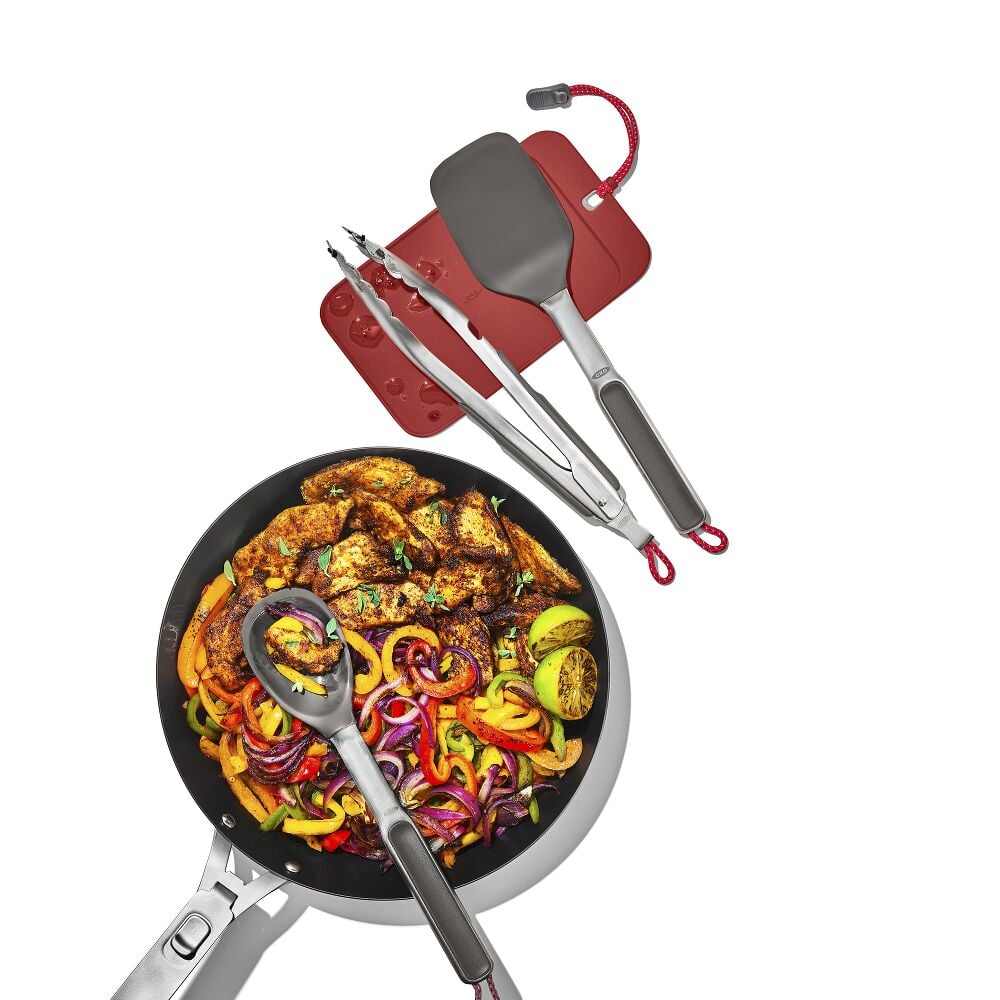 OXO Outdoor 4 -Piece Camp Stove Cooking Set M0