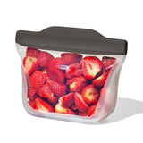 Outdoor Silicone Reusable Stand Up Snack Bag (12 oz) X5