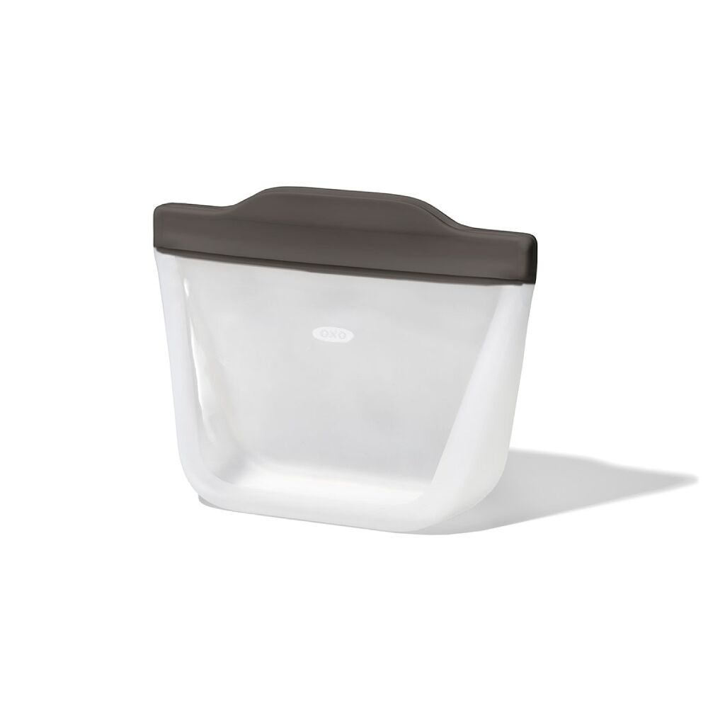 Outdoor Silicone Reusable Stand Up Snack Bag (12 oz) X5