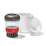 Outdoor Soap Dispensing Dish Brush with Storage Case T7