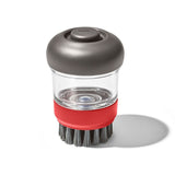 Outdoor Soap Dispensing Dish Brush with Storage Case T7